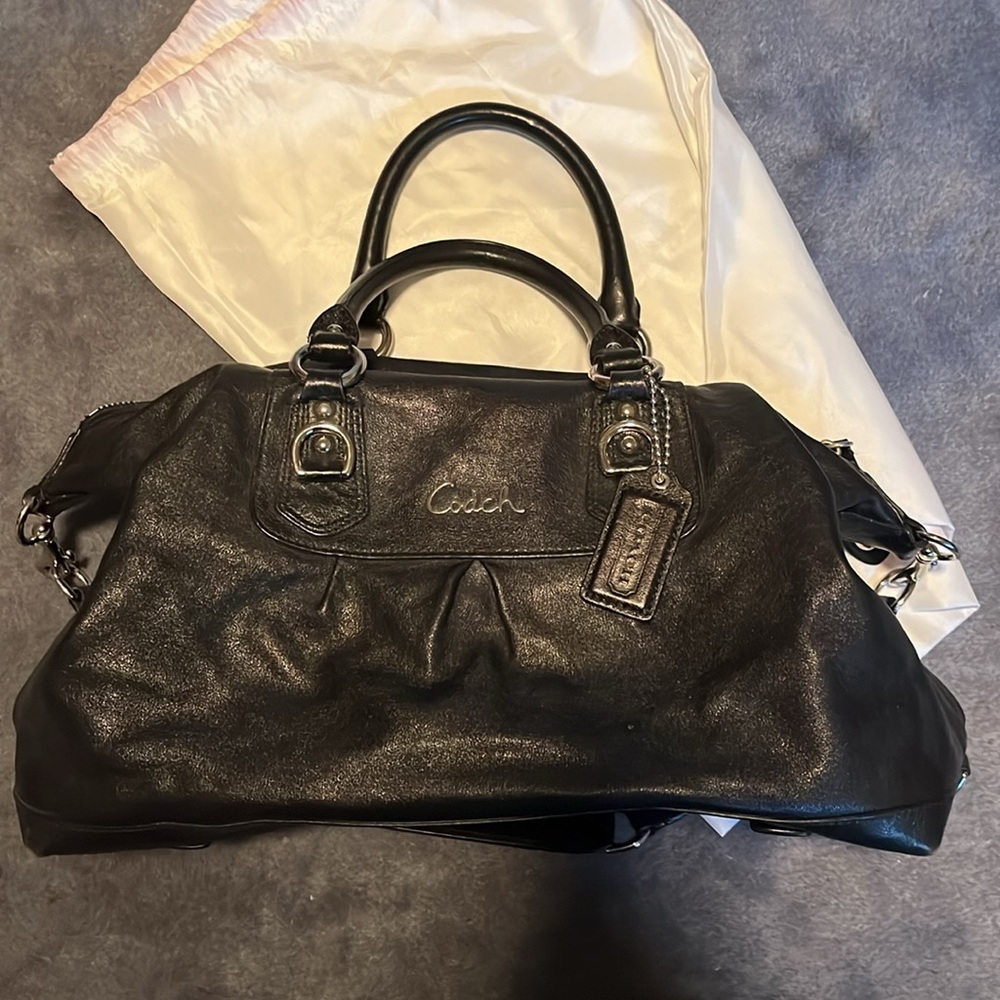 Coach Satchel Leather Handbag